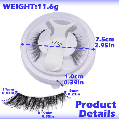 3D Magnetic False Eyelashes Tweezer Set Cosmetics Natural Mink False Lash Professional Eyelash Extension Makeup Tool