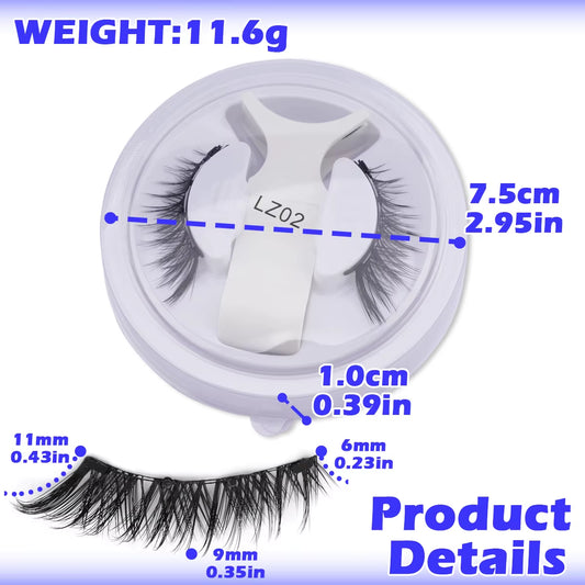 3D Magnetic False Eyelashes Tweezer Set Cosmetics Natural Mink False Lash Professional Eyelash Extension Makeup Tool