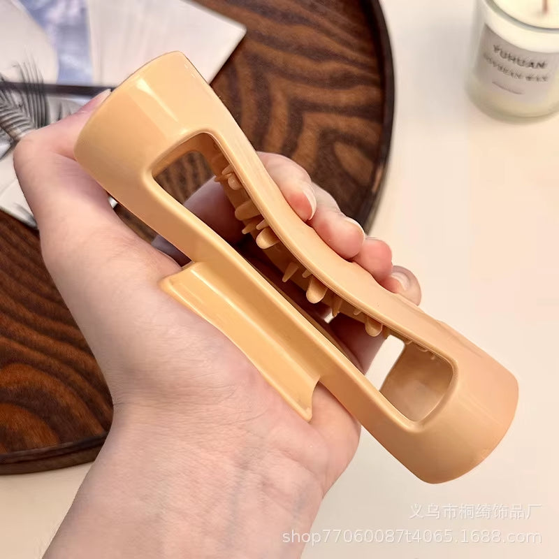 Silicone Flexible Hair Claw Clips, Nonslip Large Bendable Claw Clip | Soft Hair Grip Hairclips for Thin and Thick