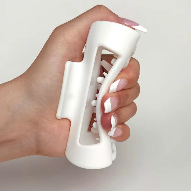 Silicone Flexible Hair Claw Clips, Nonslip Large Bendable Claw Clip | Soft Hair Grip Hairclips for Thin and Thick